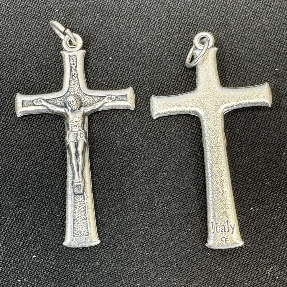 TRADITIONAL 2" Rosary Crucifix Cross ITALY Rosaries Parts